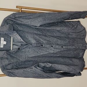 Old Navy Men's blue/Charcoal Shirt Jacket